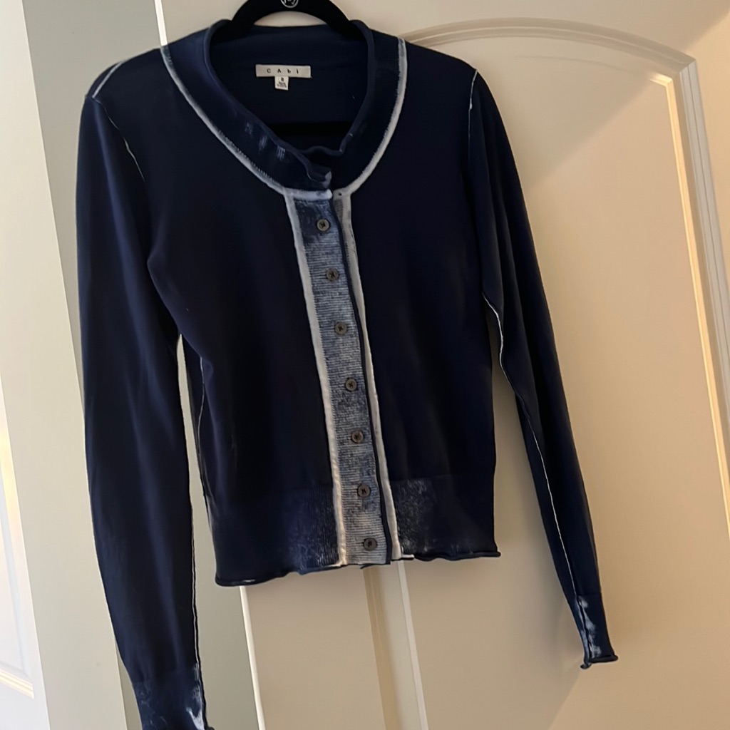 Cabi Acid Washed Sweater